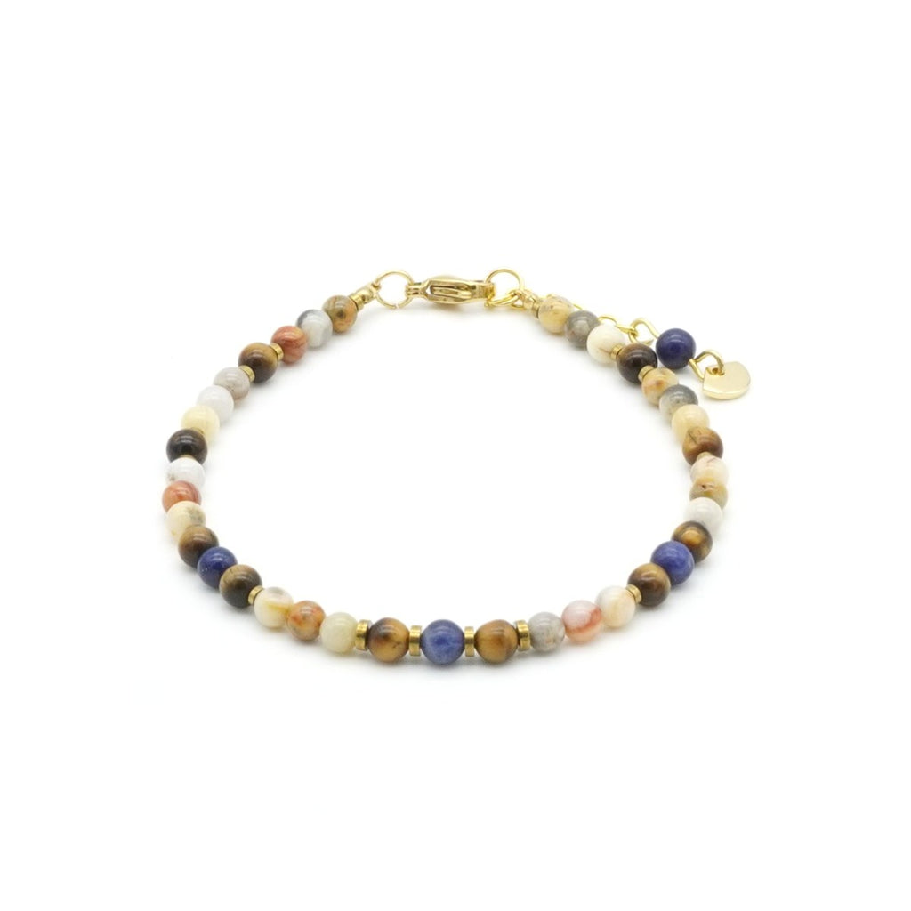 Armband Crazy Achat Tigerauge Sodalith Edelstahl