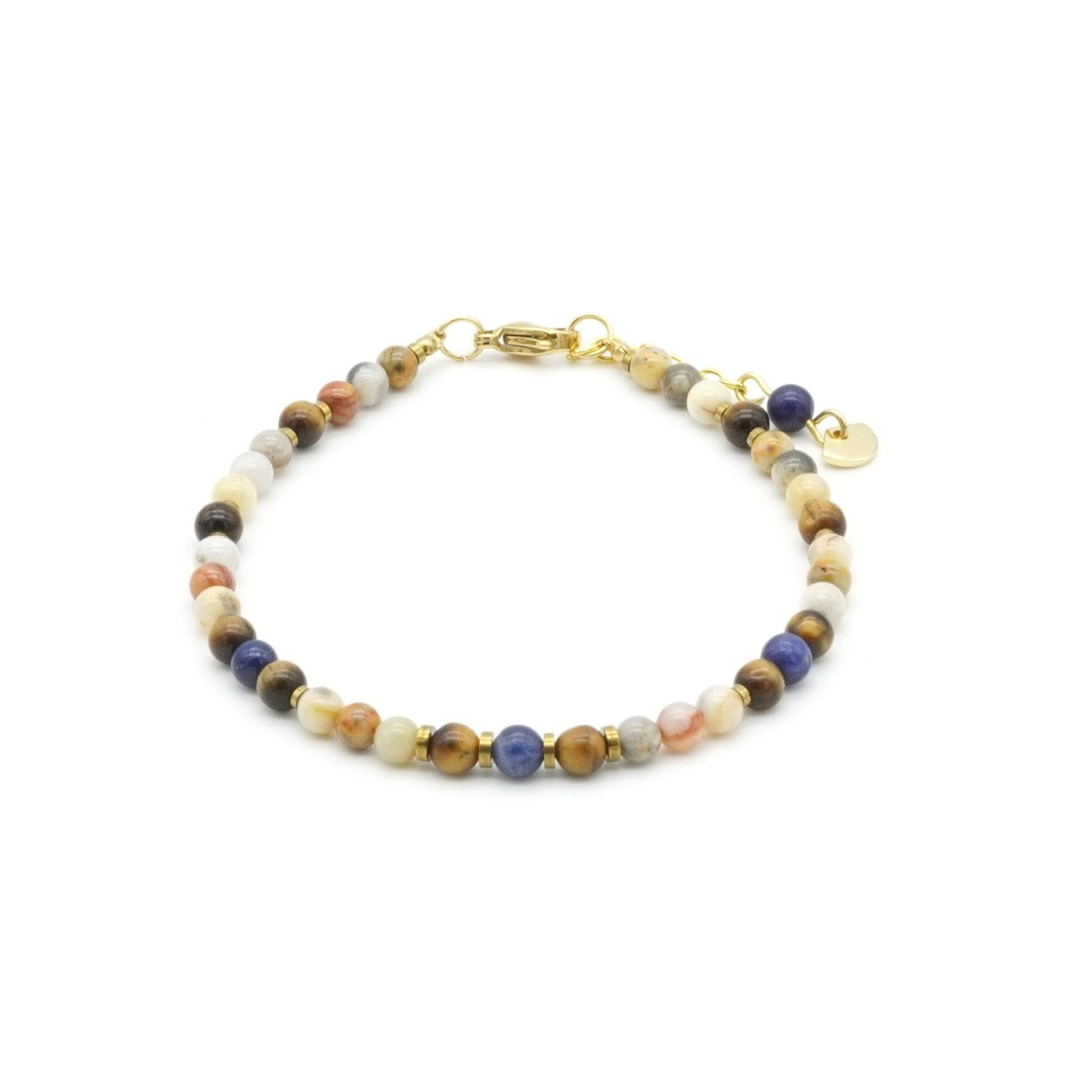 Armband Crazy Achat Tigerauge Sodalith Edelstahl
