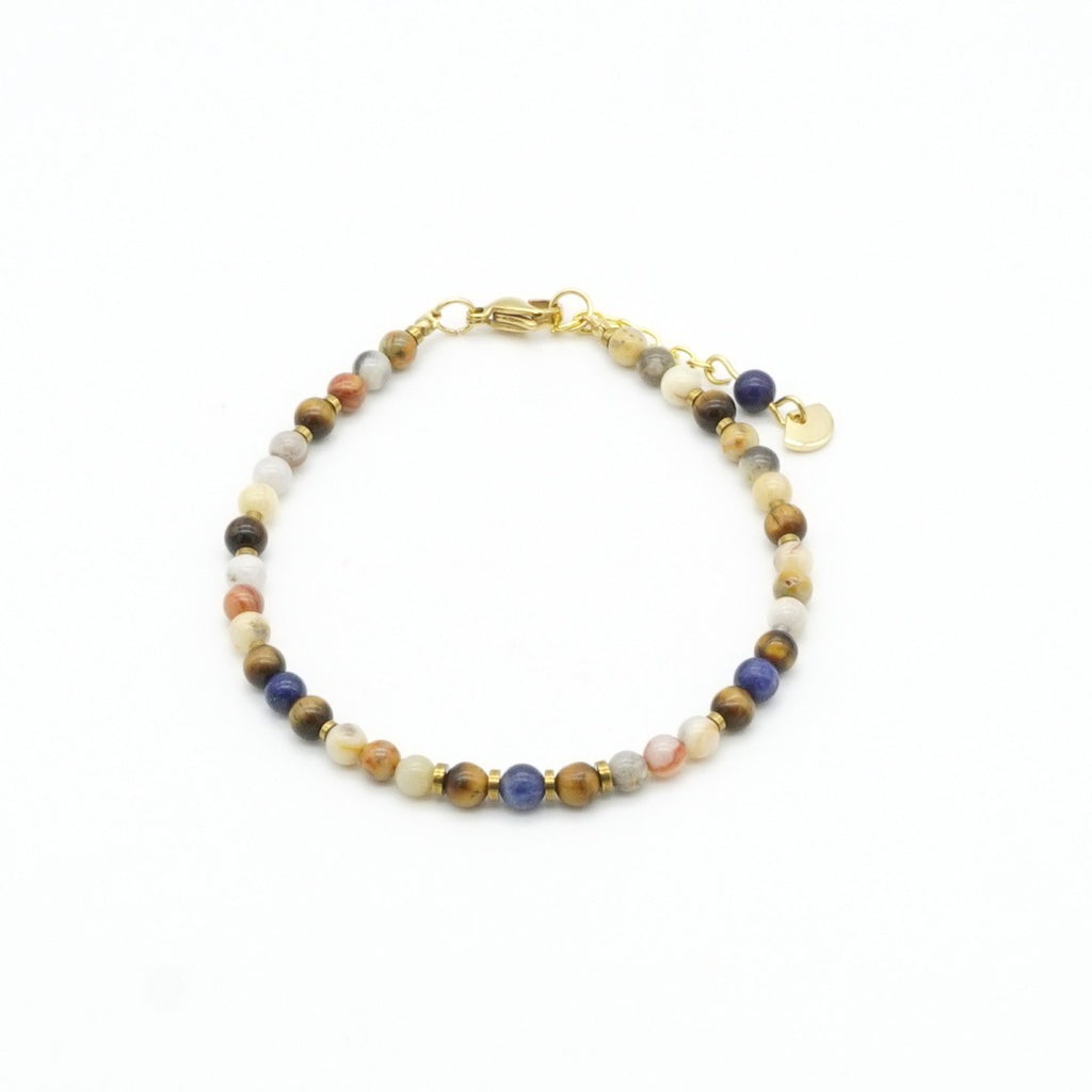 Armband Crazy Achat Tigerauge Sodalith Edelstahl