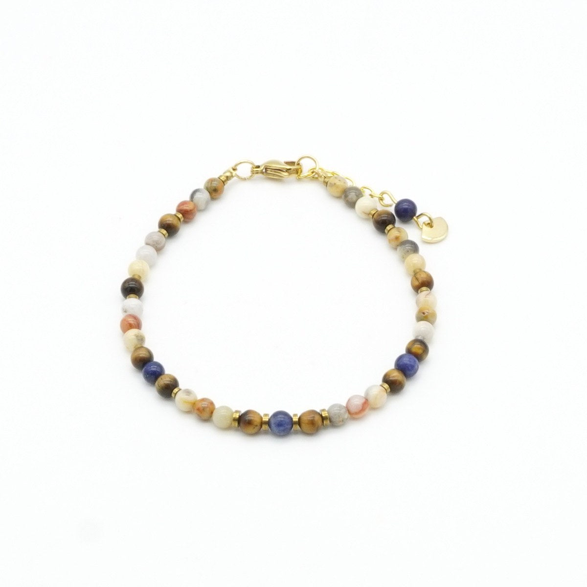 Armband Crazy Achat Tigerauge Sodalith Edelstahl