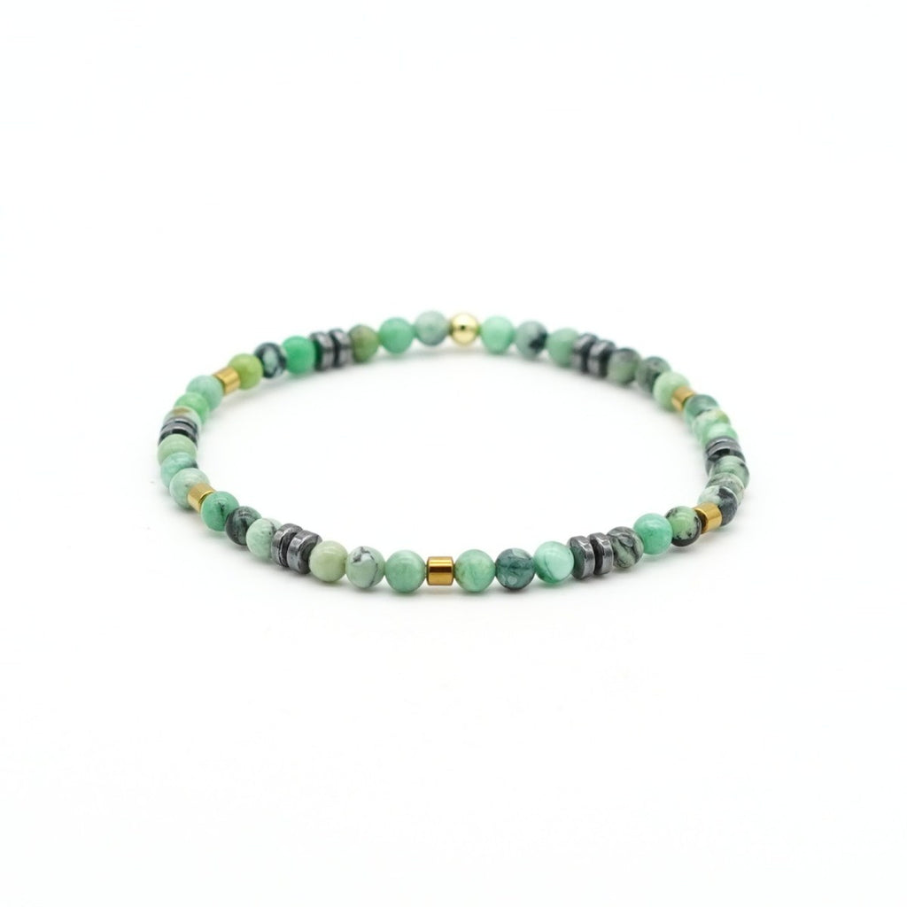 Armband Chrysotine Hematit & Messing