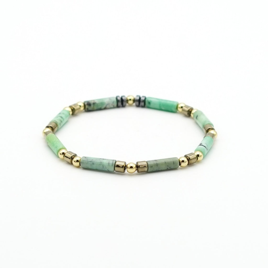 Armband Chrysotine Hematit & Messing