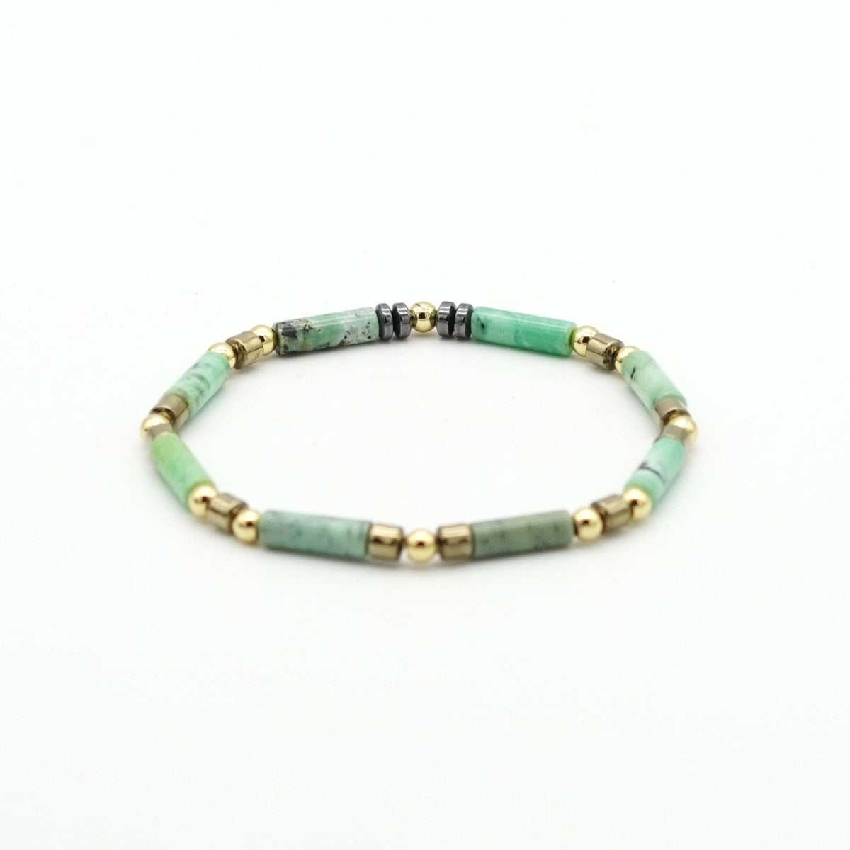 Armband Chrysotine Hematit & Messing