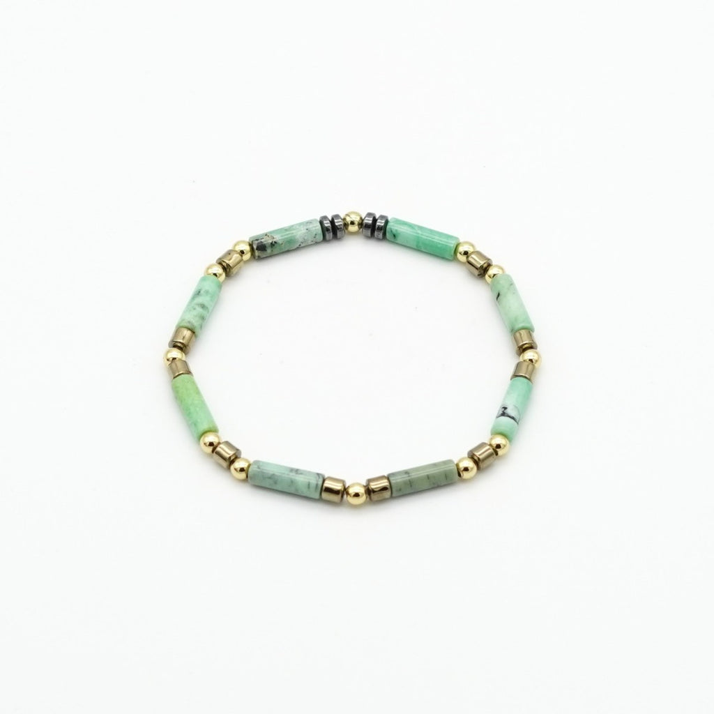 Armband Chrysotine Hematit & Messing