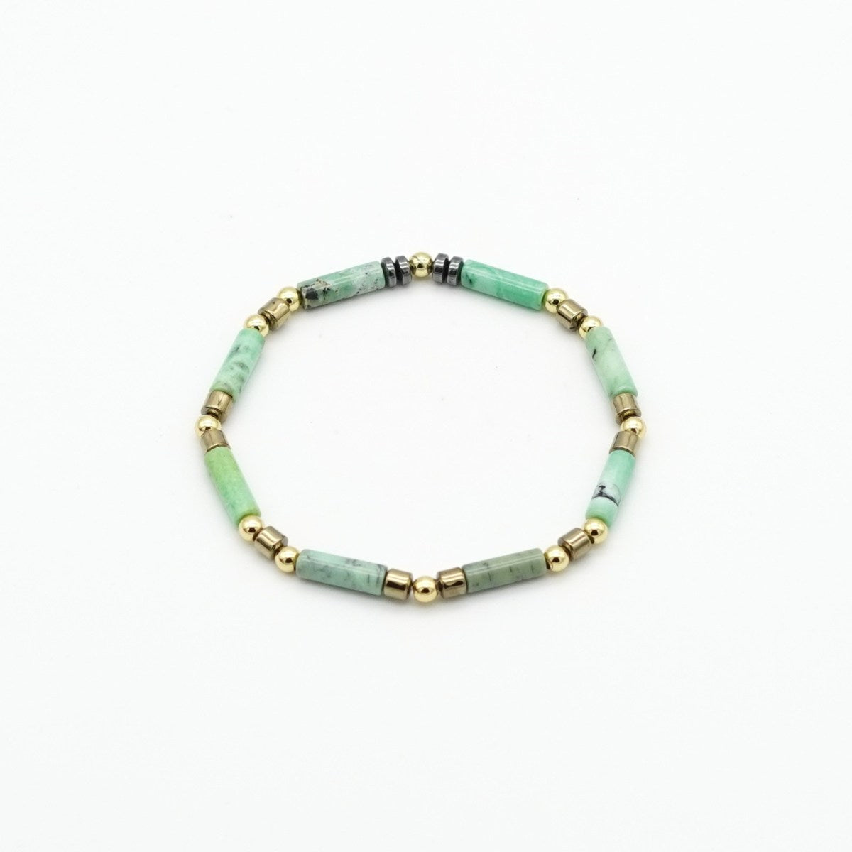 Armband Chrysotine Hematit & Messing