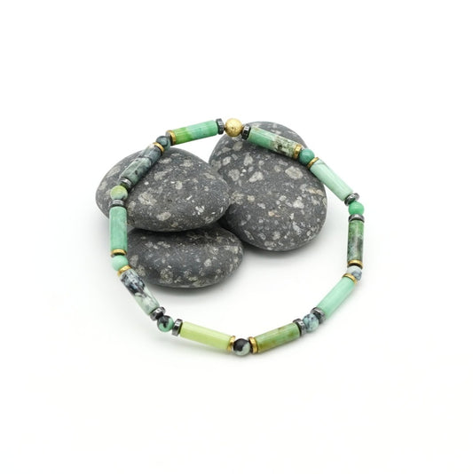Armband Chrysotine Hematit & Messing