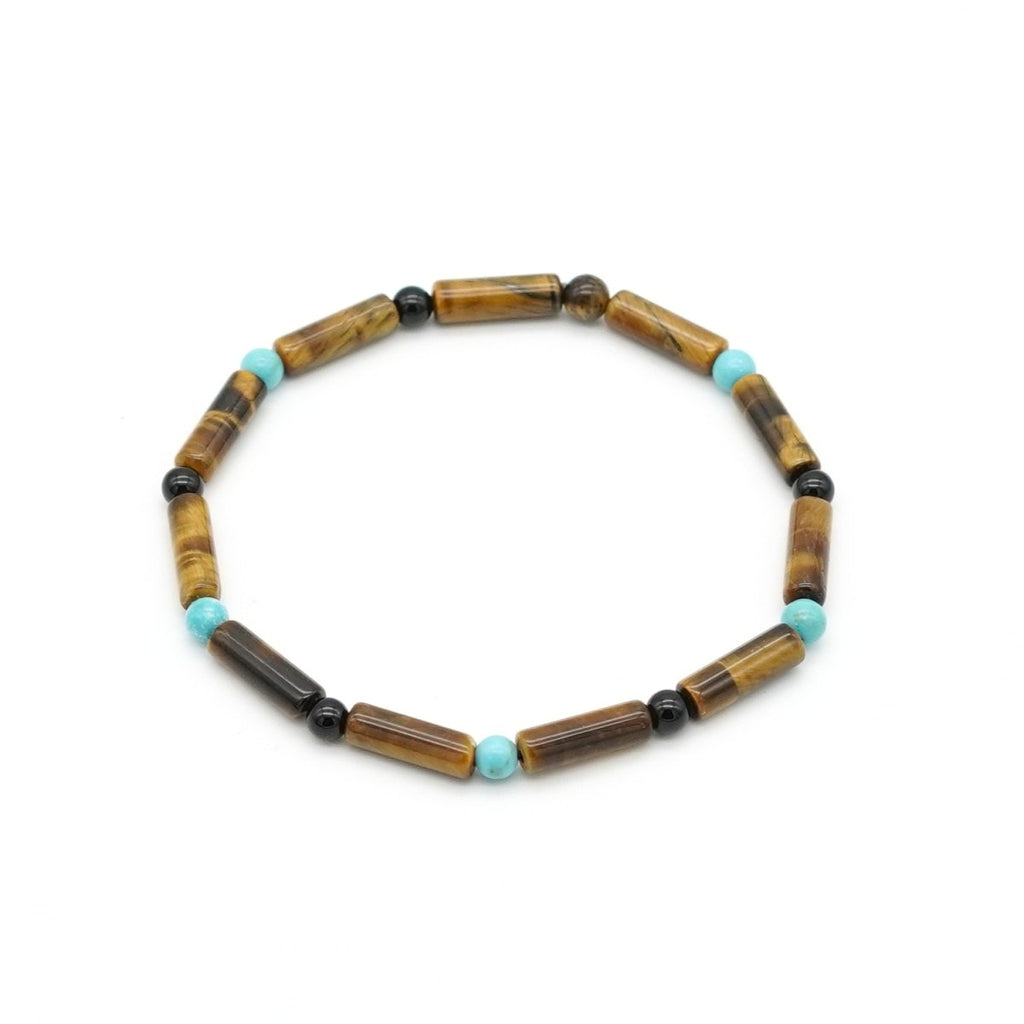 Armband Tigerauge Achat Türkis