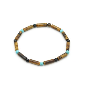 Armband Tigerauge Achat Türkis