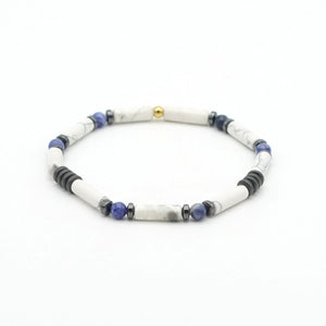 Armband Howlith Sodalith Hämatit
