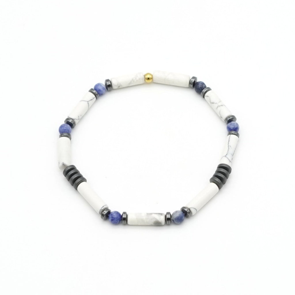 Armband Howlith Sodalith Hämatit