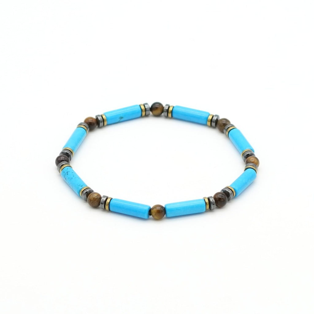 Armband Türkis Tigerauge Hämatit