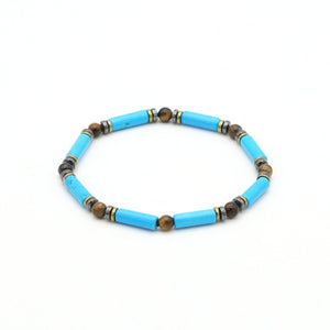 Armband Türkis Tigerauge Hämatit