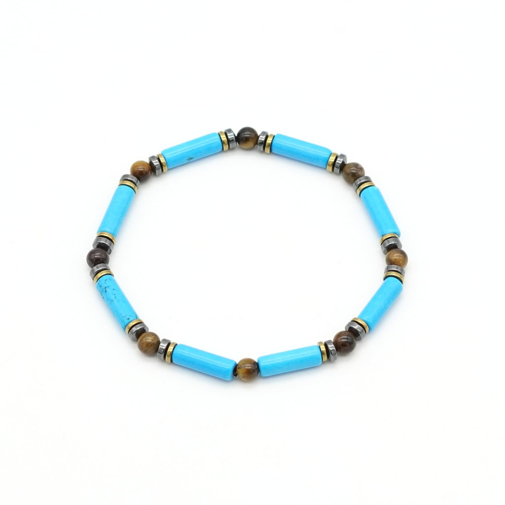 Armband Türkis Tigerauge Hämatit