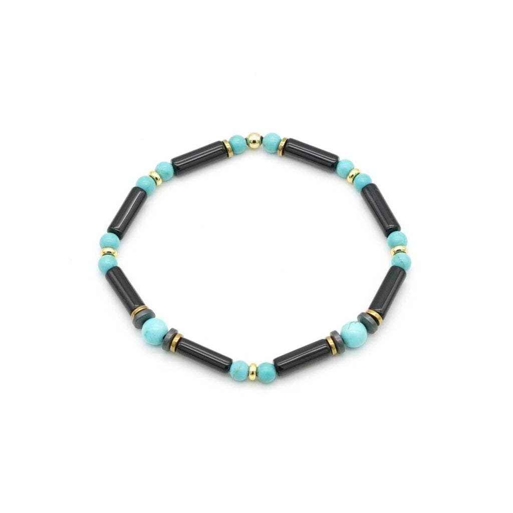 Armband Achat & Türkis Hämatit