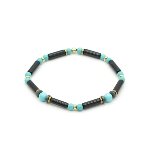 Armband Achat & Türkis Hämatit