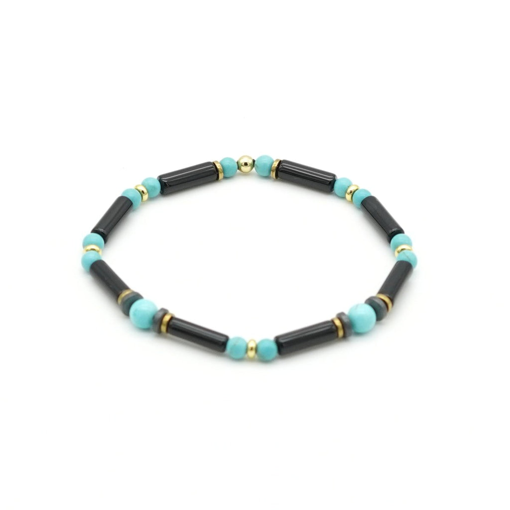 Armband Achat & Türkis Hämatit