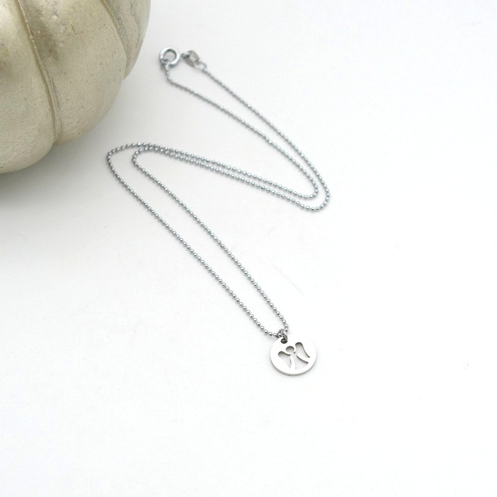 Edelstahl Halskette mit Engel-Anhänger – himmlisch leicht & kraftvoll