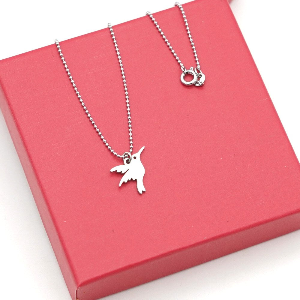 Edelstahl Halskette mit Vogel-Anhänger – Symbol für Freiheit & Leichtigkeit