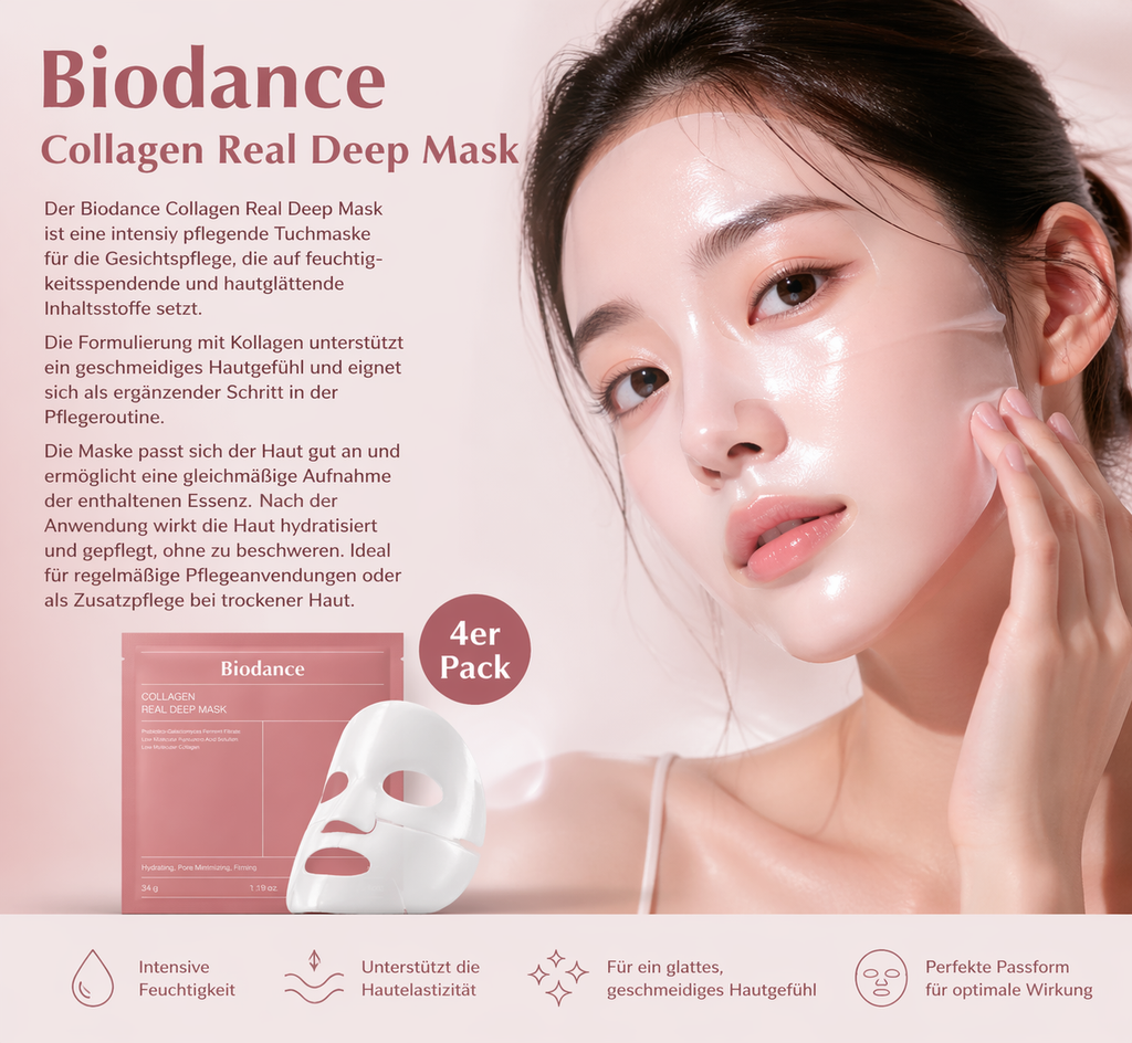 Biodance Bio Collagen-Real Deep Mask 4er Set